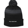 Sport-Tek(R) - Stripe Pom Pom Beanie Thumbnail